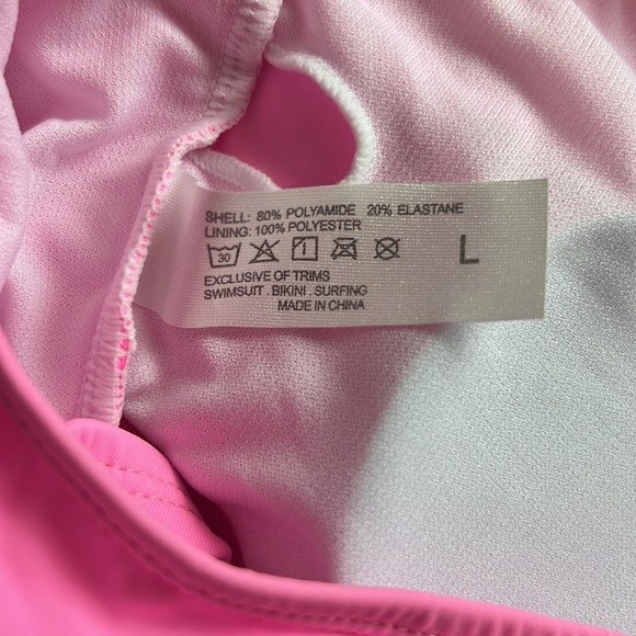 NEW Color Block One Shoulder Mesh Insert One Piece Swimsuit - Picture 5 of 11